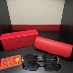 Cartier Diamond-Cut Sunglasses - Authentic - Brand New