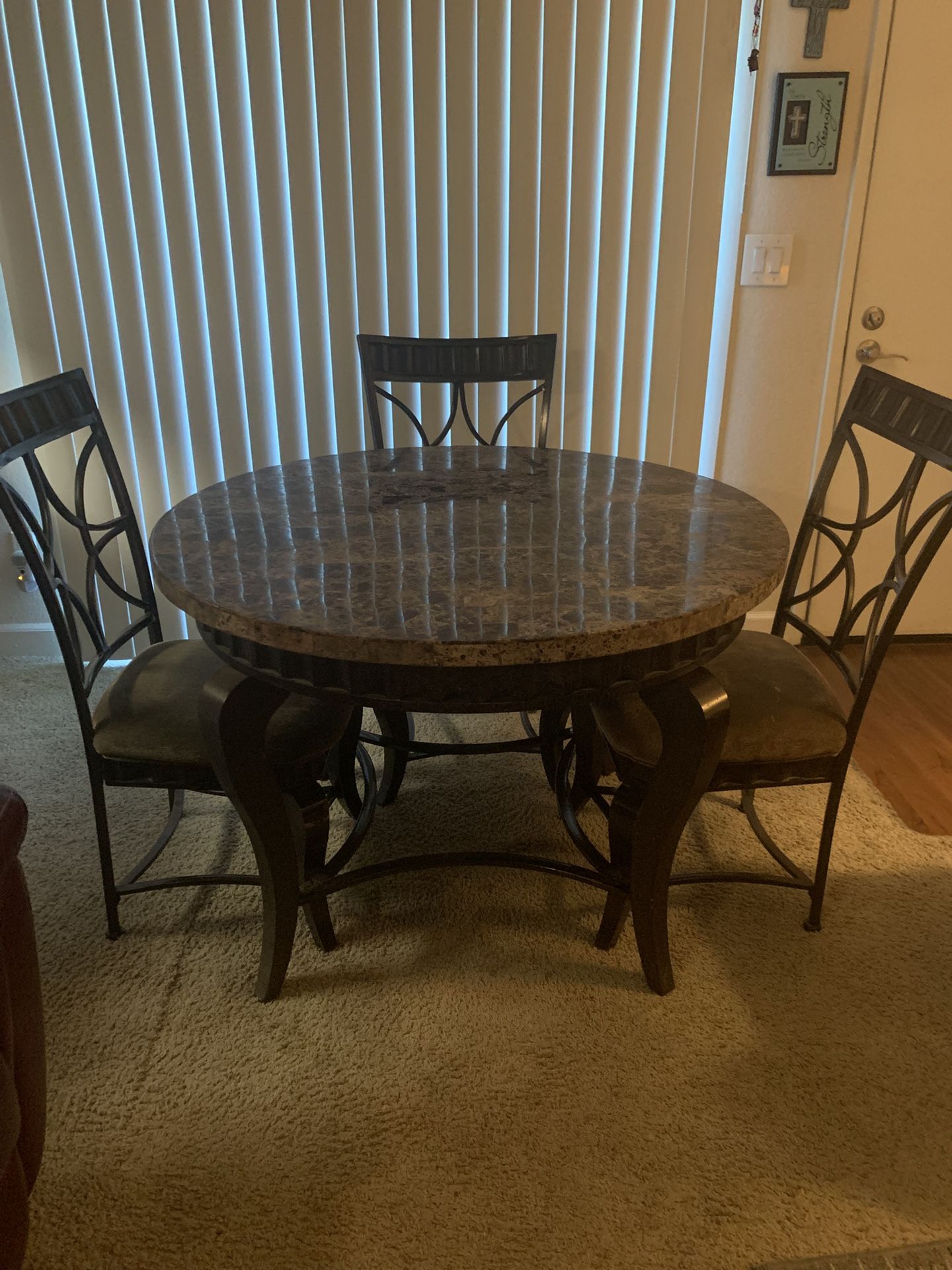 Marble Table With Chairs