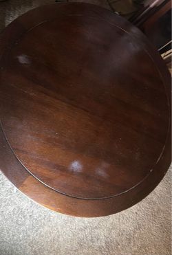 Pottery Barn Round Espresso Coffee Table