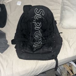 Black supreme backpack Cheap