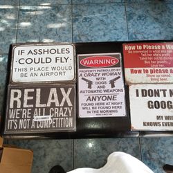 Man Cave Metal Signs