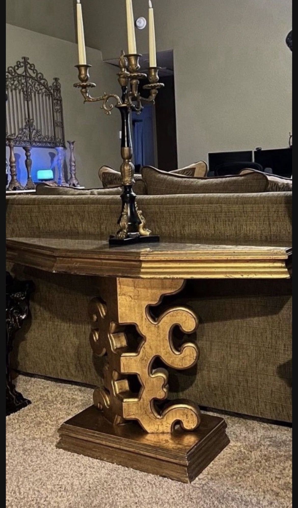 Hollywood Regency James Mount Console Table