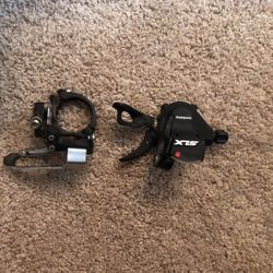 Shimano 2 Speed Front Derailleur And Shifter