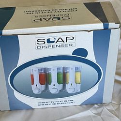 3 in 1 Soap Dispenser Drill Mounted