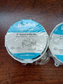 New 3pcs 4" weatherproof Outlet Boxes
