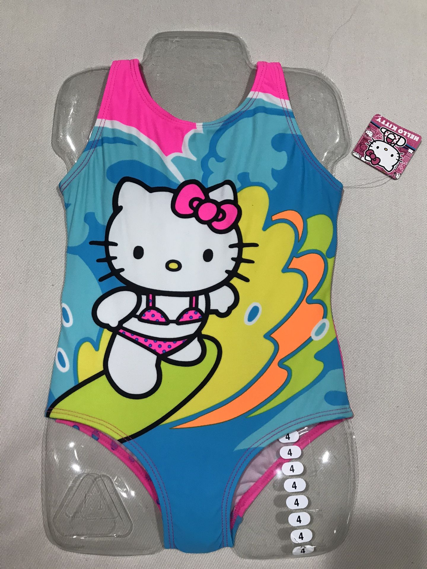New with tags Hello Kitty One piece Swim suit Girl Size 4