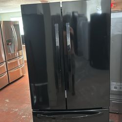 Black Refrigerator Kenmore FIRST COME