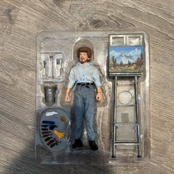 Bob Ross The Joy Of Painting 8” Clothed NECA Collectible Action Figure