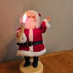 ANIMATED  MOVING  SANTA  LIKE NEW 22" HT