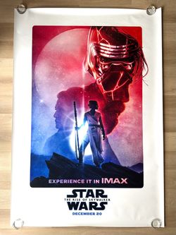 Star Wars: The Rise of Skywalker 48”x70” poster RARE