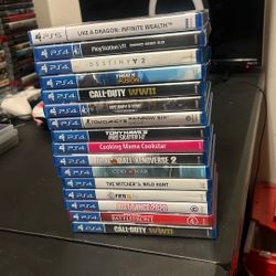 Stack Of Ps4 Games
