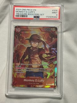 One Piece Monkey D. Luffy PSA 9 Mint Card