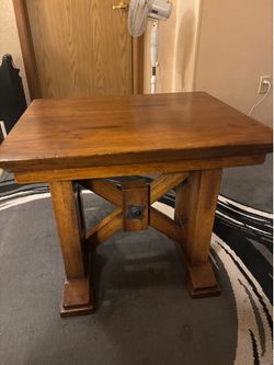 End table solid wood