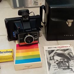 POLOROID COLORPACK IV CAMERA FILM CASE FLASHCUBES