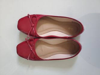 Red Ballet Flats