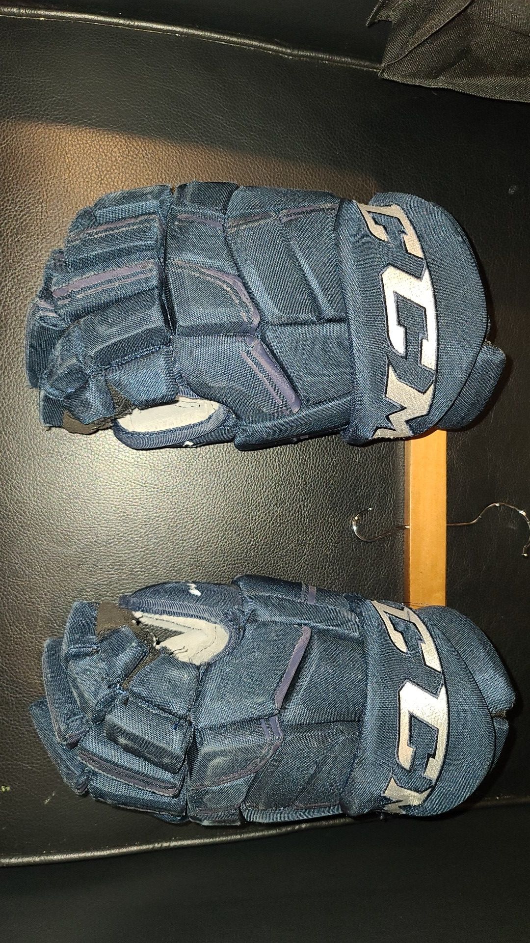 Game Worn Avalanche CCM Gloves Size 15"