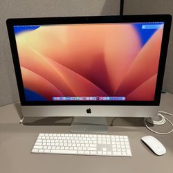 Apple imac 27” Retina 5k display, 2 TB fusion drive, Intel Core I5, 2017