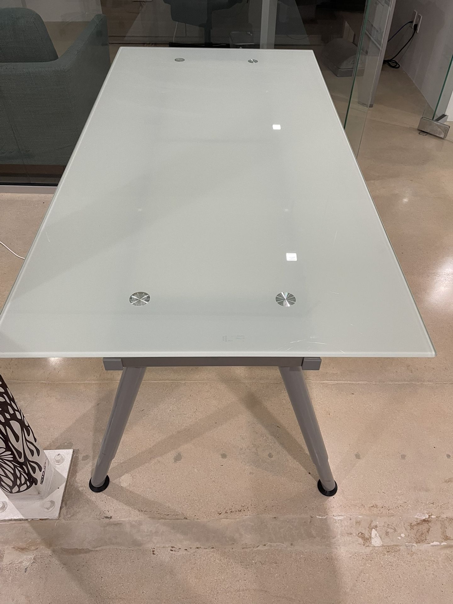 2 Tampered Glass Table 63 x 31.5 x 28 - only $125/ea