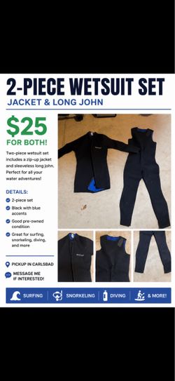 2-Piece Wetsuit Set – Jacket & Long John