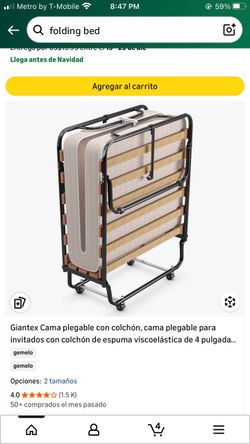 Folding bed whit mattress