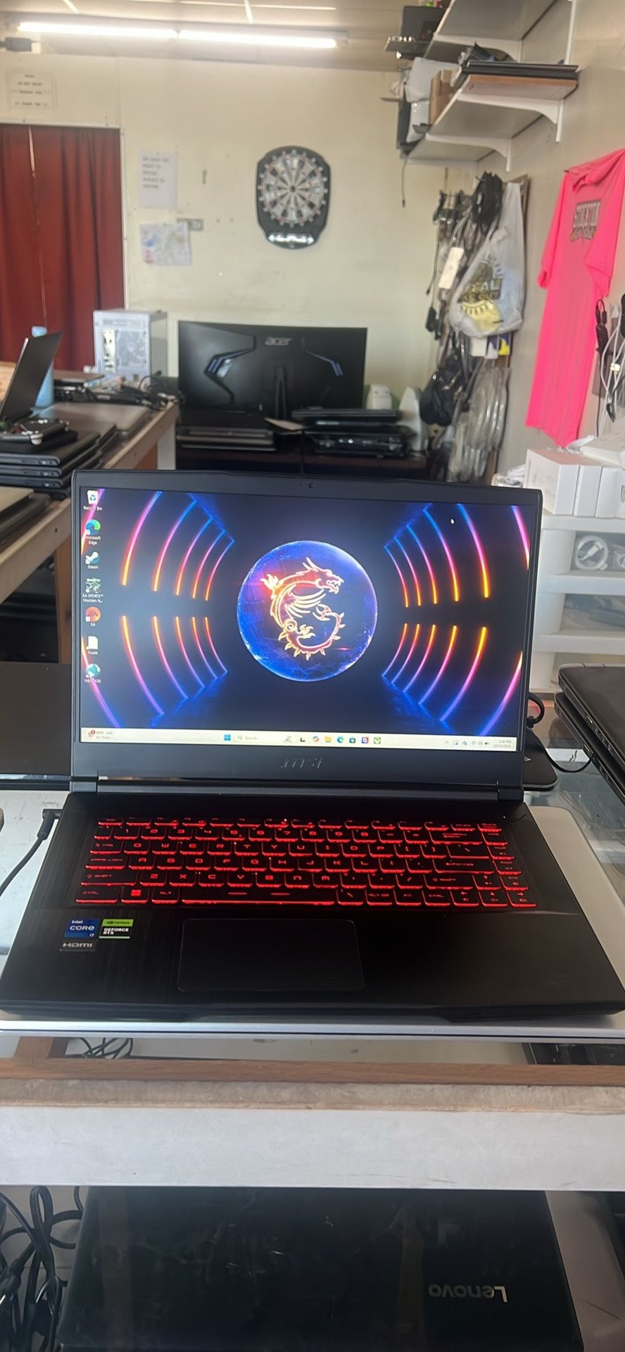 MSI Gaming Laptop RTX 4050 16GB RAM 12th Gen Core i7
