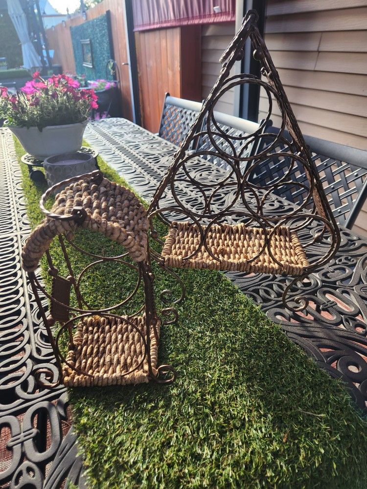 2pc Bottle or magazine Holder
Coppered brass and woven holders+ 3 bottles