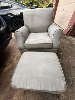 Swivel Glider and Ottoman Set,Gray