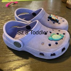 Crocs Sz 8 Toddler Purple