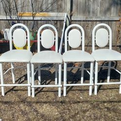 Tall White Chairs 