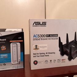 Asus RT-AC5300 Router & Arris Surfboard SB6190 Modem