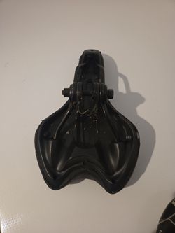 Black Bicycle Saddle with Rails