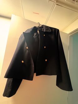 H&M Set of Blazer and A line Skirt in Blue Navy