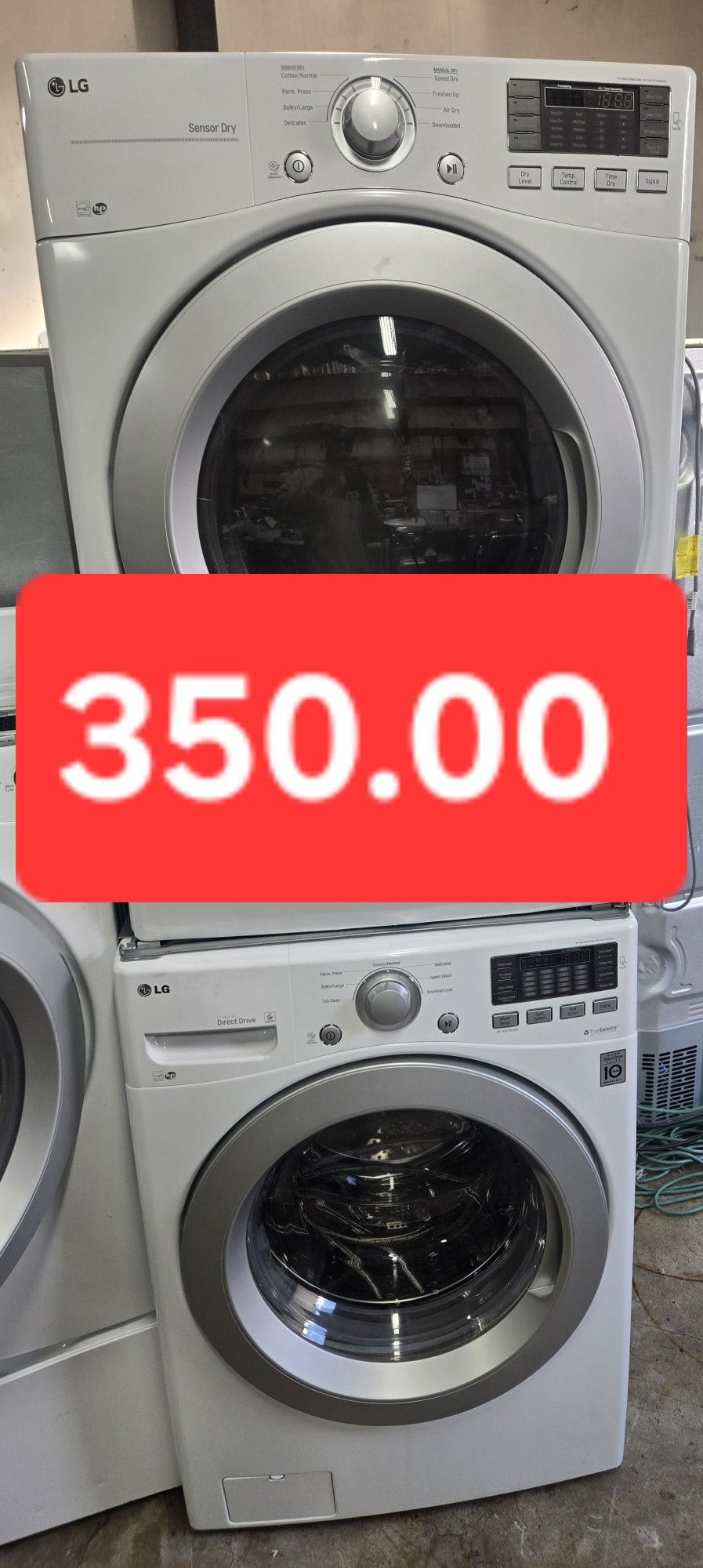 Lg Washer And Dryer Set Electric Lavadora Y Secadora Large Capacity Grande