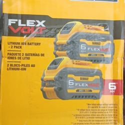 Flex Volt 6ah Lithium I'm Battery 2 Pack