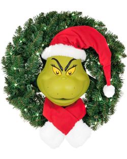 The Grinch Talking Wreath
