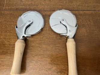 NEW Stainless Steel Pizza Cutter & Blade Guard - Penn St Ind $45 ea