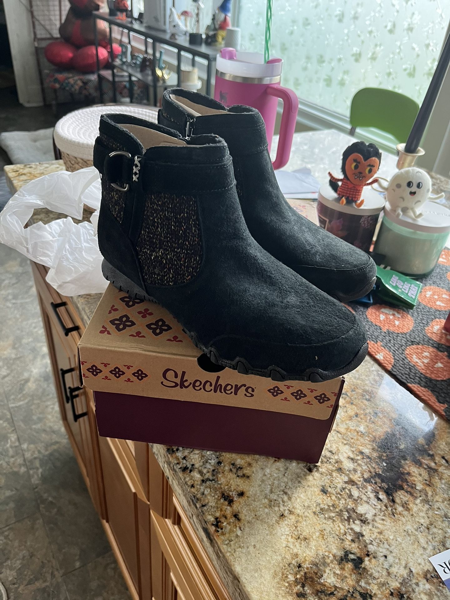 Skechers Biker Ankle Boots
