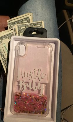 IPhone XR PINK TRANSPARENT GLITTER RUGGED PT