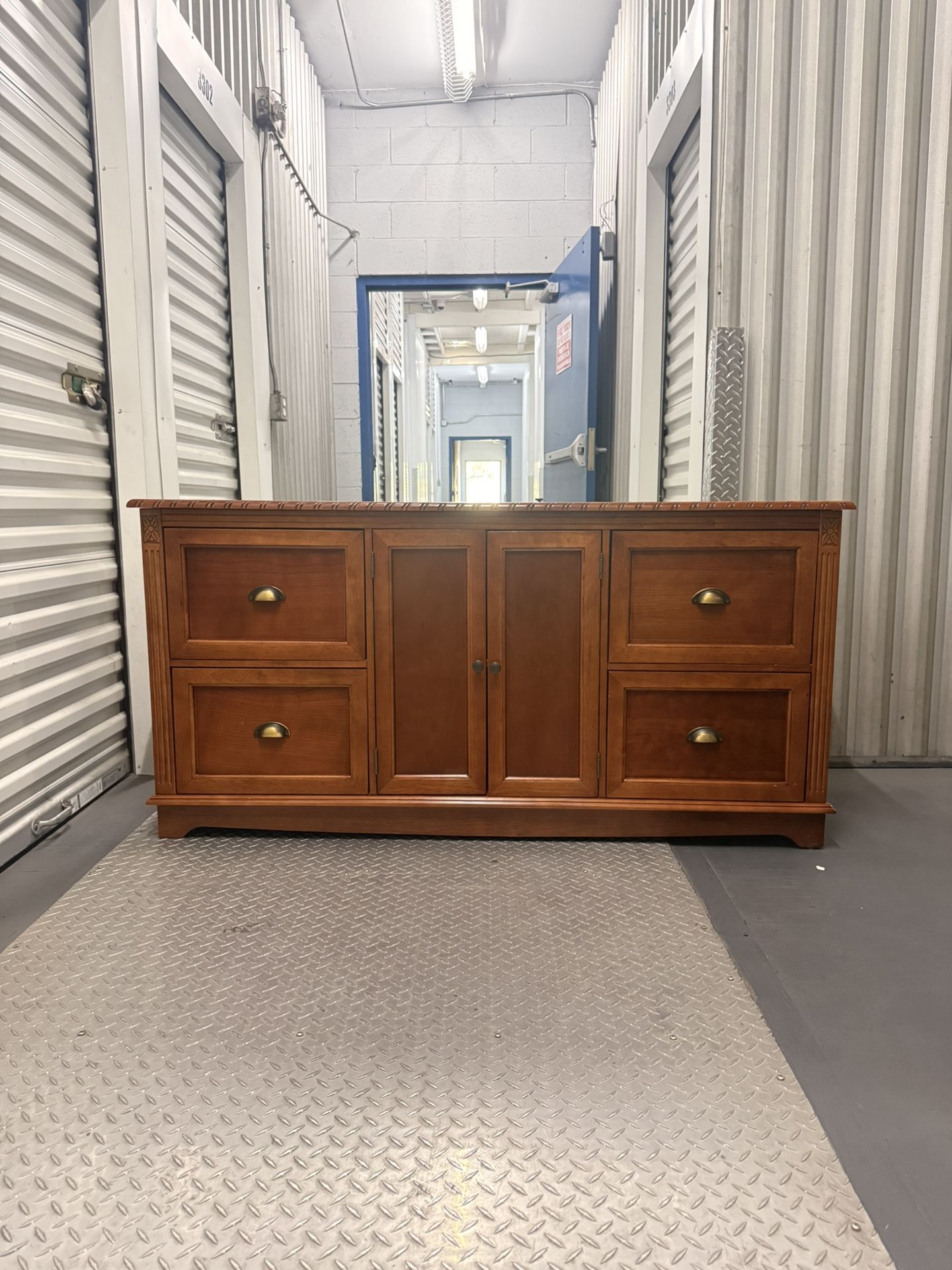 Solid Wood Sideboard File Cabinet / Dresser Credenza