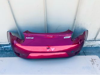 2016-2023 MAZDA MX-5 MIATA REAR BUMPER COVER RED ASSEMBLY,  WITH CAMERA OEM