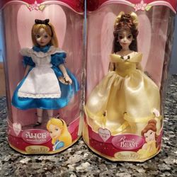 Disney Princess Brass Key Porcelain Dolls
