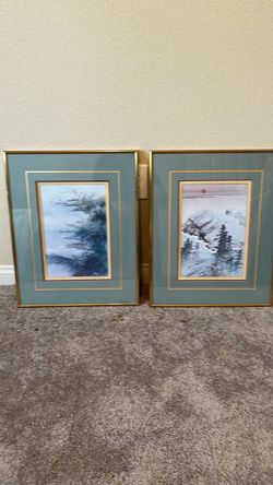 Two 21” x 16” prints with frame