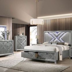 4-PCS Queen Size Bedroom Set In Offer 🔥🔥🔥