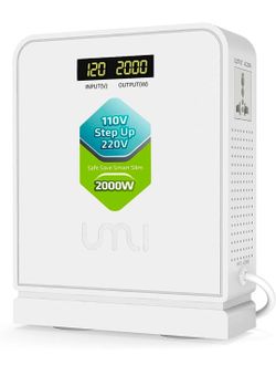 UMI 2000W Step Up Voltage 110v to 220v Converter, Voltage Converter 110v to 220v