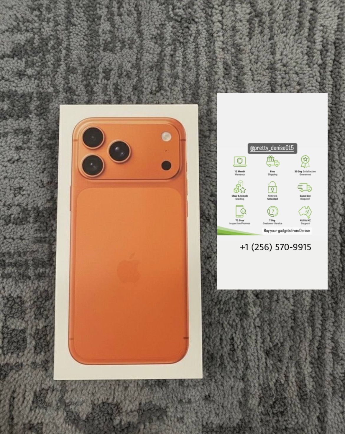 Apple iPhone 17 Pro Max 256GB Cosmic Orange Unlocked New