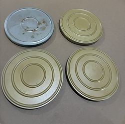 Set Of 4.      8 MM Film And Reel Canister Film.                     