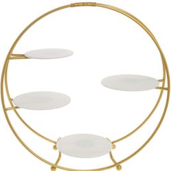 American Metalcraft SRG4 Oval 4-Tier Buffet Stand, Gold #R1-406