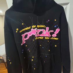 Black P*NK Sp5der Hoodie