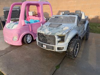 POWER WHEELS 4 CHEAP RAPTOR AND BARBIE