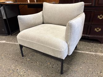 WEST ELM Penn Distressed Velvet Dune Accent Chair